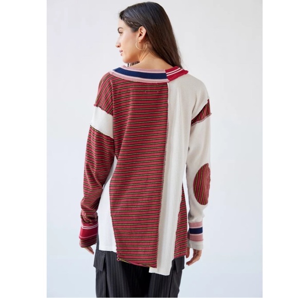 UO BDG Frazer Spliced Slouchy Sweater - Picture 4 of 8